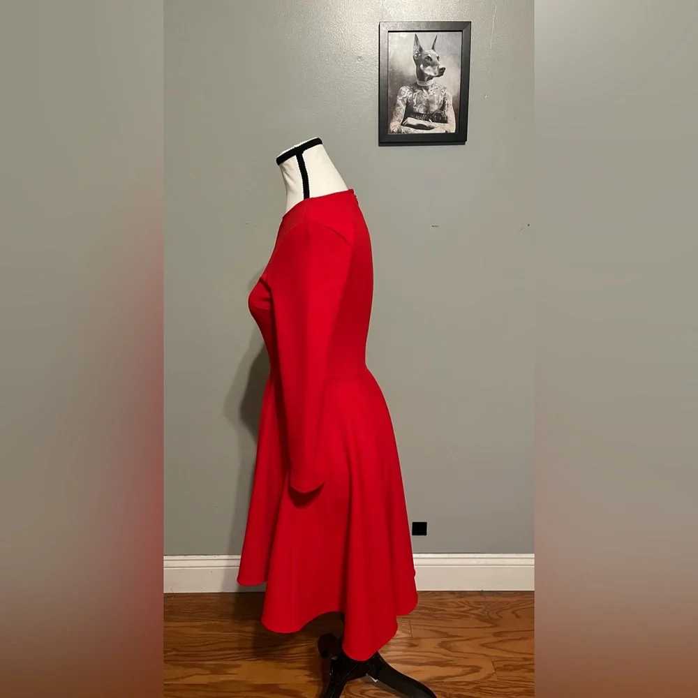 Red Express long sleeve dress - Picture 4 of 6